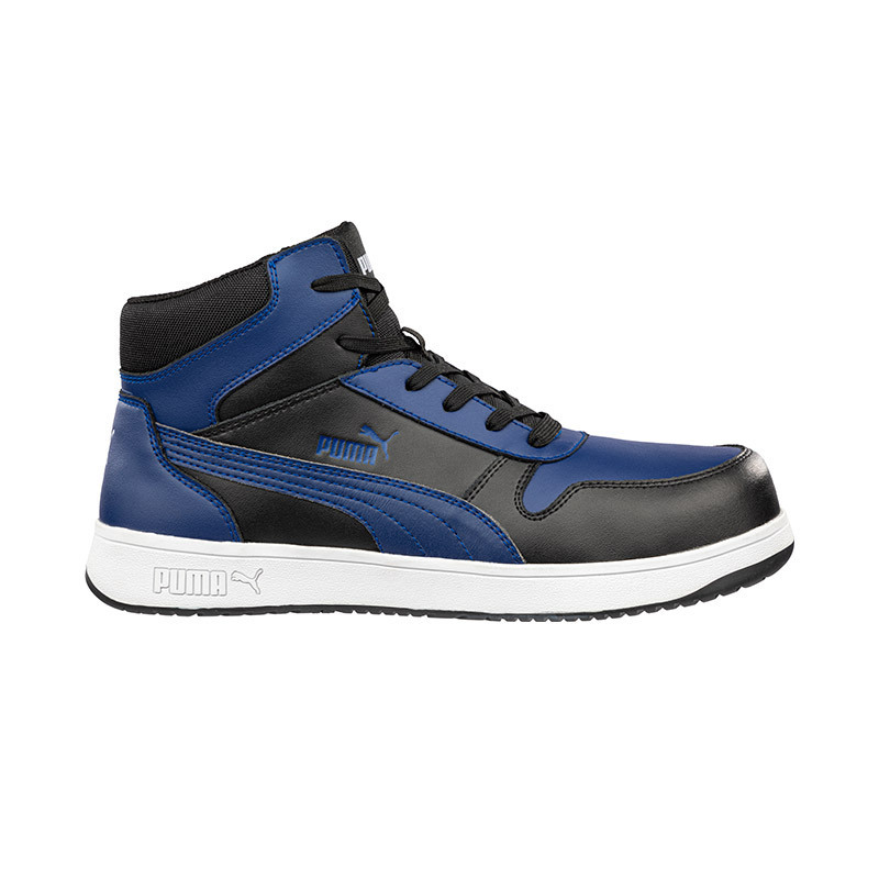 Puma Safety Men s Front Court Mid Shoes Colour Blue Black Size AU UK 9 US 10 SafetyHQ