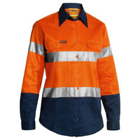 Bisley Women's Taped Hi Vis Drill Shirt