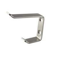 Double robe hook - silver