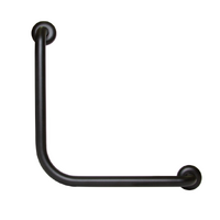 Dolphy wall mount stainless steel safety grab rail 450 x 450 mm - black