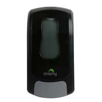 Dolphy manual multi compatible abs soap-sanitiser dispenser 1000ml - black