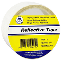 Husky Tape 4x Pack 5030 Hi Vis Reflective Tape White 48mm x 5m