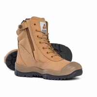 Mongrel Boots High Leg Zipsider Boot W/ Scuff Cap