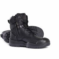 Mongrel Boots High Leg Zipsider Boot W/ Scuff Cap