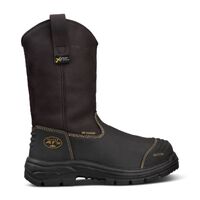 Oliver AT 65 Series 240mm Brown Pull-on Riggers Boot - Caustic and 100% Waterproof