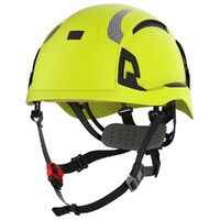 JSP Evo Alta Dualswitch Vented Helmet Cr2 With Wheel Ratchet Hi Vis Yellow