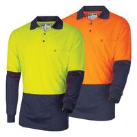 Tru Workwear Micromesh L/S Hi-Vis Polo Shirt