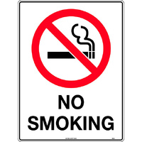 No Smoking Safety Sign 600x450mm Poly