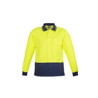 Syzmik Unisex Hi Vis Basic Spliced Polo Long Sleeve